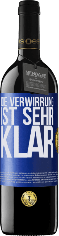 39,95 € Kostenloser Versand | Rotwein RED Ausgabe MBE Reserve Die Verwirrung ist sehr klar Blaue Markierung. Anpassbares Etikett Reserve 12 Monate Ernte 2015 Tempranillo