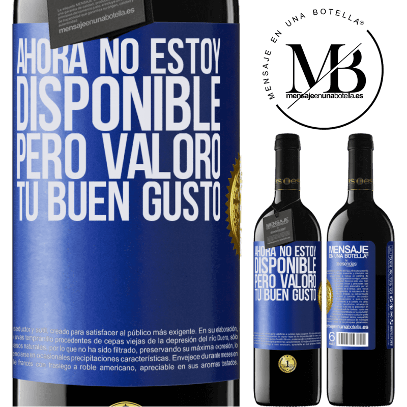 39,95 € Envío gratis | Vino Tinto Edición RED MBE Reserva Ahora no estoy disponible, pero valoro tu buen gusto Etiqueta Azul. Etiqueta personalizable Reserva 12 Meses Cosecha 2015 Tempranillo