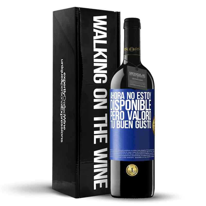 39,95 € Envío gratis | Vino Tinto Edición RED MBE Reserva Ahora no estoy disponible, pero valoro tu buen gusto Etiqueta Azul. Etiqueta personalizable Reserva 12 Meses Cosecha 2016 Tempranillo