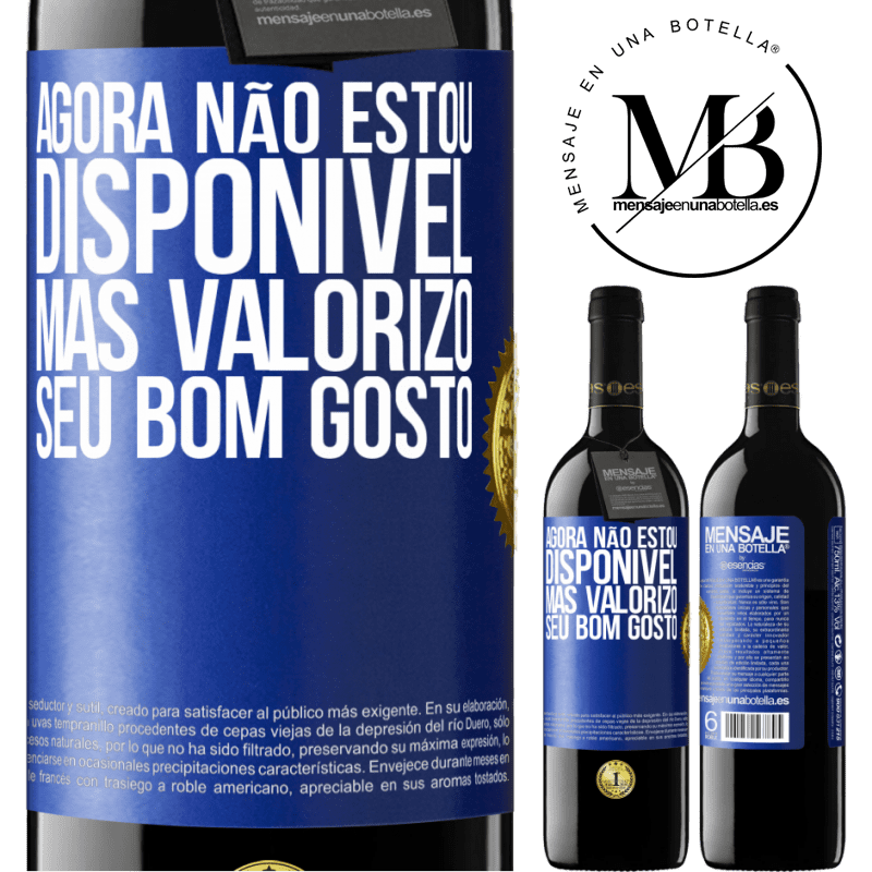 39,95 € Envio grátis | Vinho tinto Edição RED MBE Reserva Agora não estou disponível, mas valorizo seu bom gosto Etiqueta Azul. Etiqueta personalizável Reserva 12 Meses Colheita 2015 Tempranillo