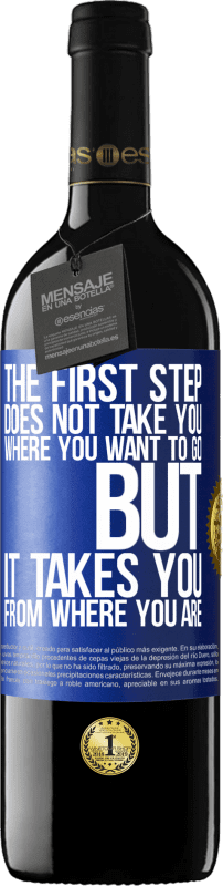 39,95 € | Red Wine RED Edition MBE Reserve The first step does not take you where you want to go, but it takes you from where you are Blue Label. Customizable label Reserve 12 Months Harvest 2014 Tempranillo