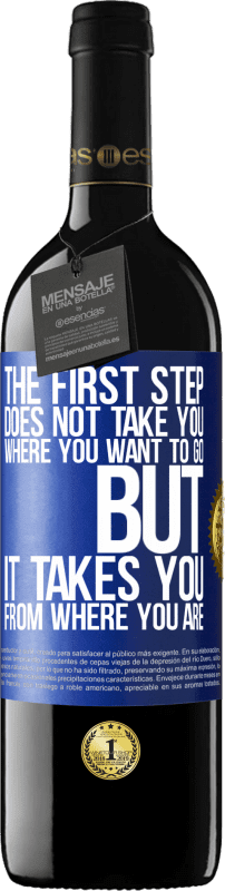 39,95 € | Red Wine RED Edition MBE Reserve The first step does not take you where you want to go, but it takes you from where you are Blue Label. Customizable label Reserve 12 Months Harvest 2016 Tempranillo