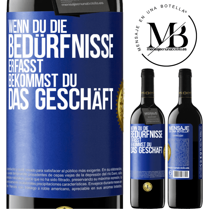 39,95 € Kostenloser Versand | Rotwein RED Ausgabe MBE Reserve Wenn du die Bedürfnisse erfasst, bekommst du das Geschäft Blaue Markierung. Anpassbares Etikett Reserve 12 Monate Ernte 2014 Tempranillo