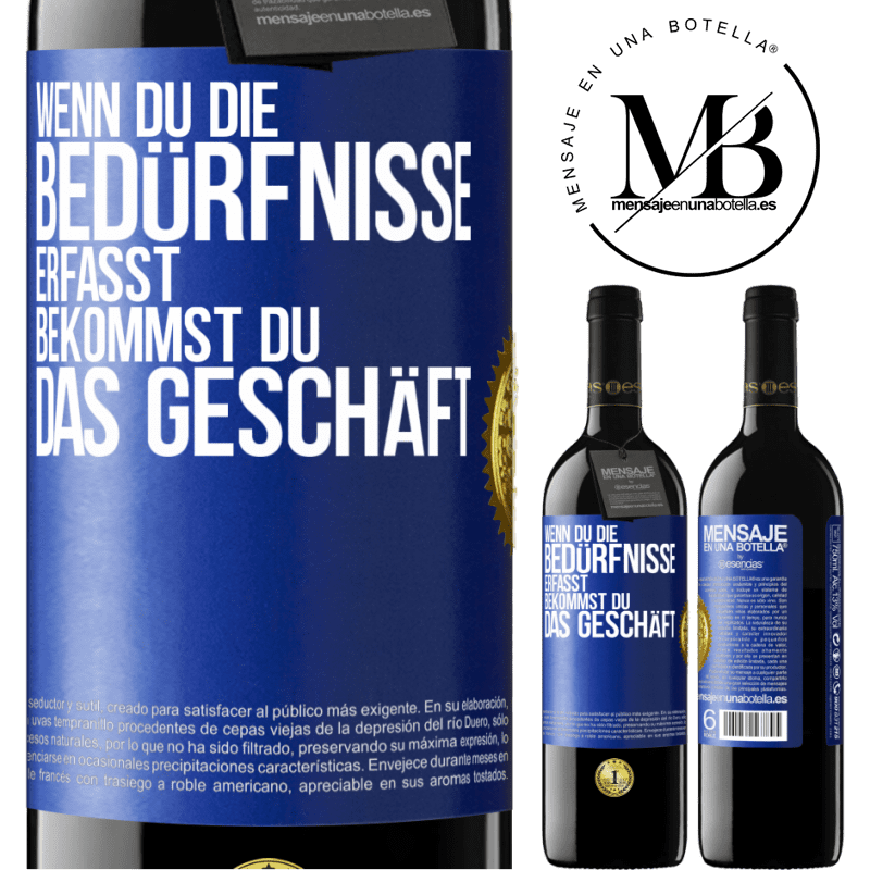 39,95 € Kostenloser Versand | Rotwein RED Ausgabe MBE Reserve Wenn du die Bedürfnisse erfasst, bekommst du das Geschäft Blaue Markierung. Anpassbares Etikett Reserve 12 Monate Ernte 2016 Tempranillo
