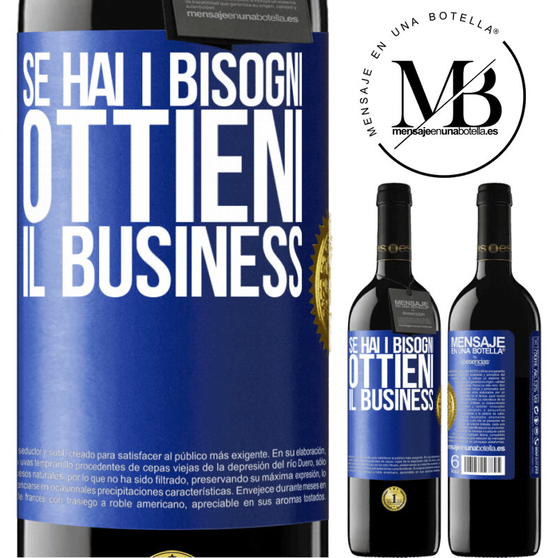 39,95 € Spedizione Gratuita | Vino rosso Edizione RED MBE Riserva Se hai i bisogni, ottieni il business Etichetta Blu. Etichetta personalizzabile Riserva 12 Mesi Raccogliere 2014 Tempranillo