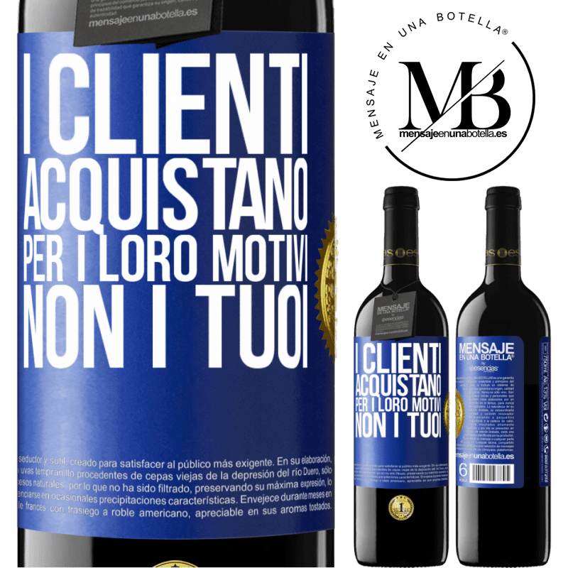 39,95 € Spedizione Gratuita | Vino rosso Edizione RED MBE Riserva I clienti acquistano per i loro motivi, non i tuoi Etichetta Blu. Etichetta personalizzabile Riserva 12 Mesi Raccogliere 2014 Tempranillo