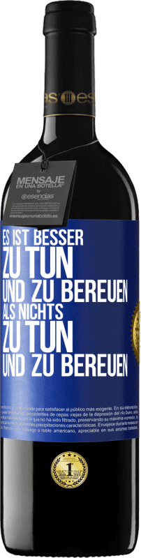 «Es ist besser zu tun und zu bereuen als nichts zu tun und zu bereuen» RED Ausgabe MBE Reserve