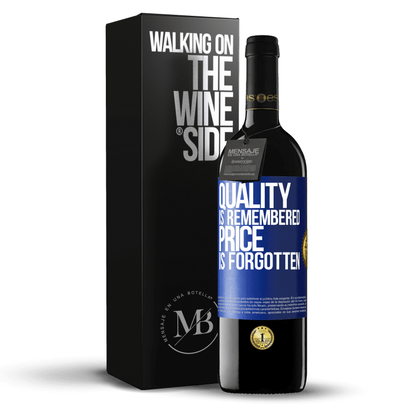 39,95 € Free Shipping | Red Wine RED Edition MBE Reserve Quality is remembered, price is forgotten Blue Label. Customizable label Reserve 12 Months Harvest 2015 Tempranillo