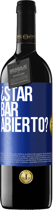 39,95 € | Красное вино Издание RED MBE Бронировать ¿STAR BAR abierto? Синяя метка. Настраиваемая этикетка Бронировать 12 Месяцы Урожай 2016 Tempranillo