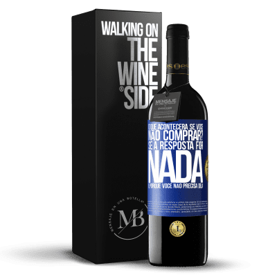 «o que acontecerá se você não comprar? Se a resposta for nada, é porque você não precisa dela» Edição RED MBE Reserva