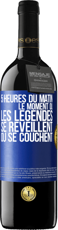 39,95 € | Vin rouge Édition RED MBE Réserve 5 heures du matin. Le moment où les légendes se réveillent ou se couchent Étiquette Bleue. Étiquette personnalisable Réserve 12 Mois Récolte 2015 Tempranillo