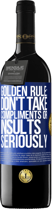 «Golden rule: don't take compliments or insults seriously» RED Edition MBE Reserve