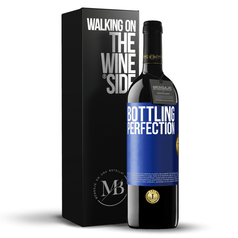 24,95 € Free Shipping | Red Wine RED Edition Crianza 6 Months Bottling perfection Blue Label. Customizable label Aging in oak barrels 6 Months Harvest 2019 Tempranillo
