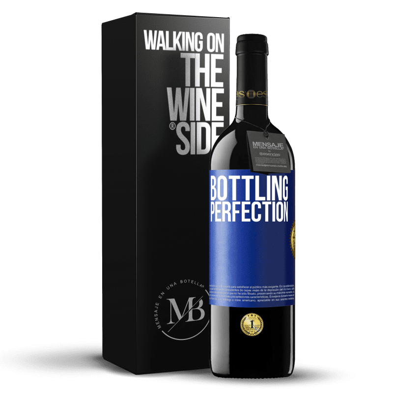 39,95 € Free Shipping | Red Wine RED Edition MBE Reserve Bottling perfection Blue Label. Customizable label Reserve 12 Months Harvest 2015 Tempranillo