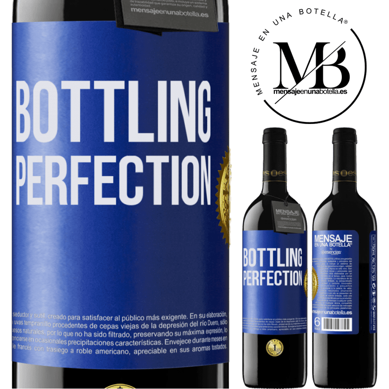 39,95 € Envío gratis | Vino Tinto Edición RED MBE Reserva Bottling perfection Etiqueta Azul. Etiqueta personalizable Reserva 12 Meses Cosecha 2015 Tempranillo