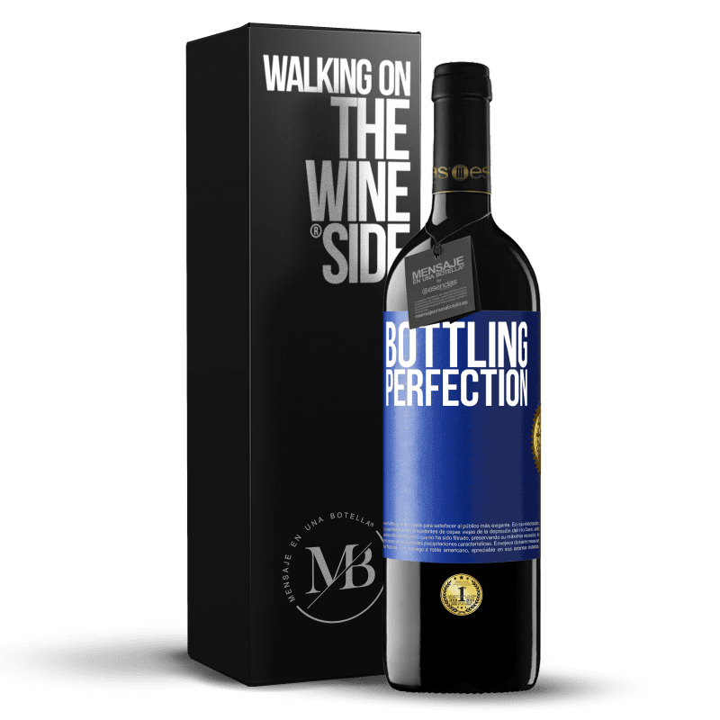 39,95 € Envío gratis | Vino Tinto Edición RED MBE Reserva Bottling perfection Etiqueta Azul. Etiqueta personalizable Reserva 12 Meses Cosecha 2016 Tempranillo