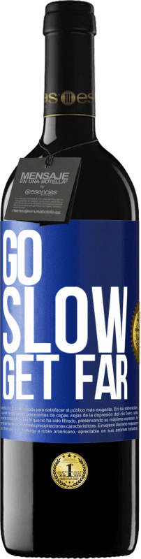 39,95 € | Red Wine RED Edition MBE Reserve Go slow. Get far Blue Label. Customizable label Reserve 12 Months Harvest 2015 Tempranillo