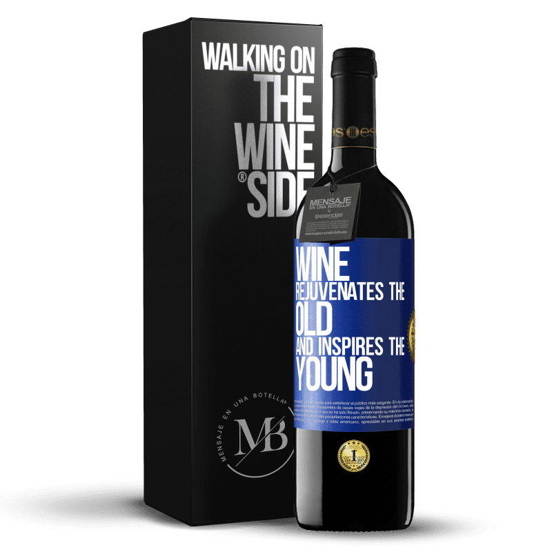 39,95 € Free Shipping | Red Wine RED Edition MBE Reserve Wine rejuvenates the old and inspires the young Blue Label. Customizable label Reserve 12 Months Harvest 2014 Tempranillo