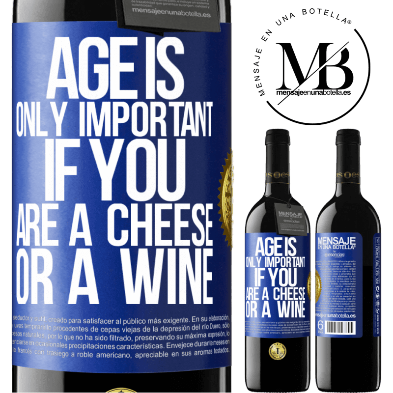 39,95 € Free Shipping | Red Wine RED Edition MBE Reserve Age is only important if you are a cheese or a wine Blue Label. Customizable label Reserve 12 Months Harvest 2014 Tempranillo