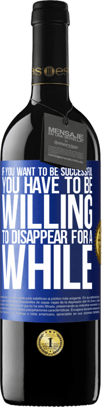 «If you want to be successful you have to be willing to disappear for a while» RED Edition MBE Reserve