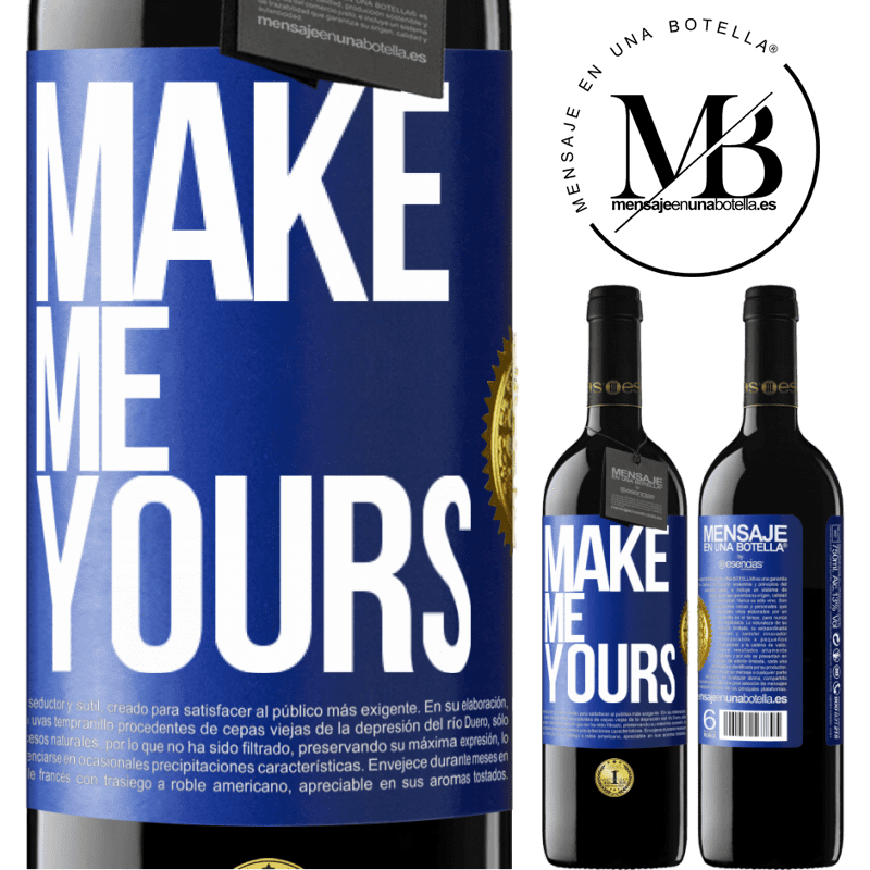 39,95 € Free Shipping | Red Wine RED Edition MBE Reserve Make me yours Blue Label. Customizable label Reserve 12 Months Harvest 2015 Tempranillo