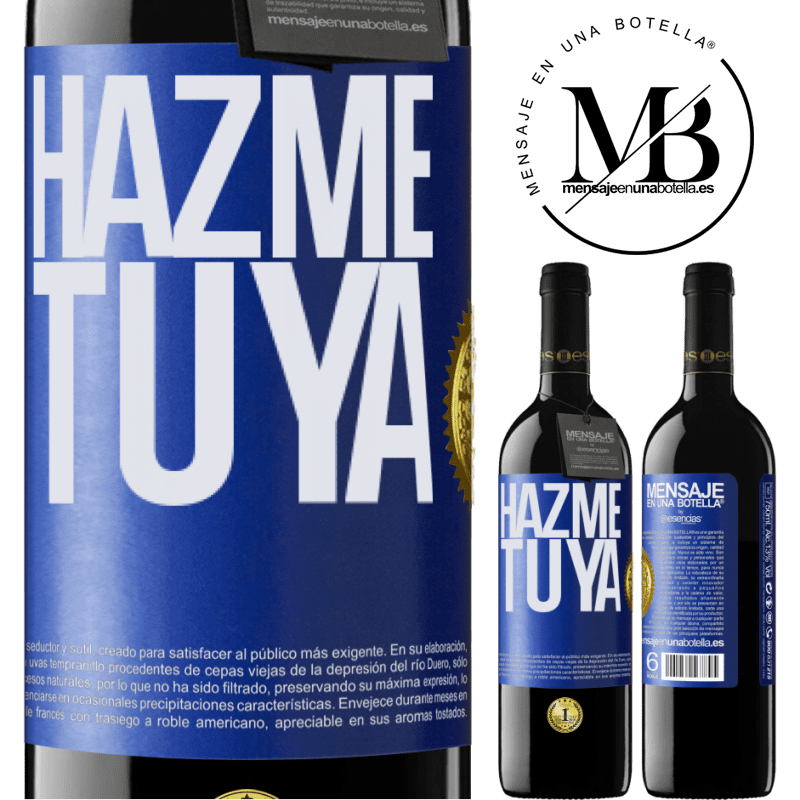 39,95 € Envío gratis | Vino Tinto Edición RED MBE Reserva Hazme tuya Etiqueta Azul. Etiqueta personalizable Reserva 12 Meses Cosecha 2015 Tempranillo