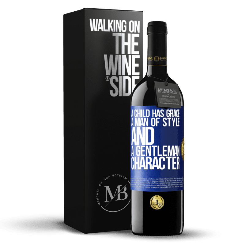39,95 € Free Shipping | Red Wine RED Edition MBE Reserve A child has grace, a man of style and a gentleman, character Blue Label. Customizable label Reserve 12 Months Harvest 2014 Tempranillo