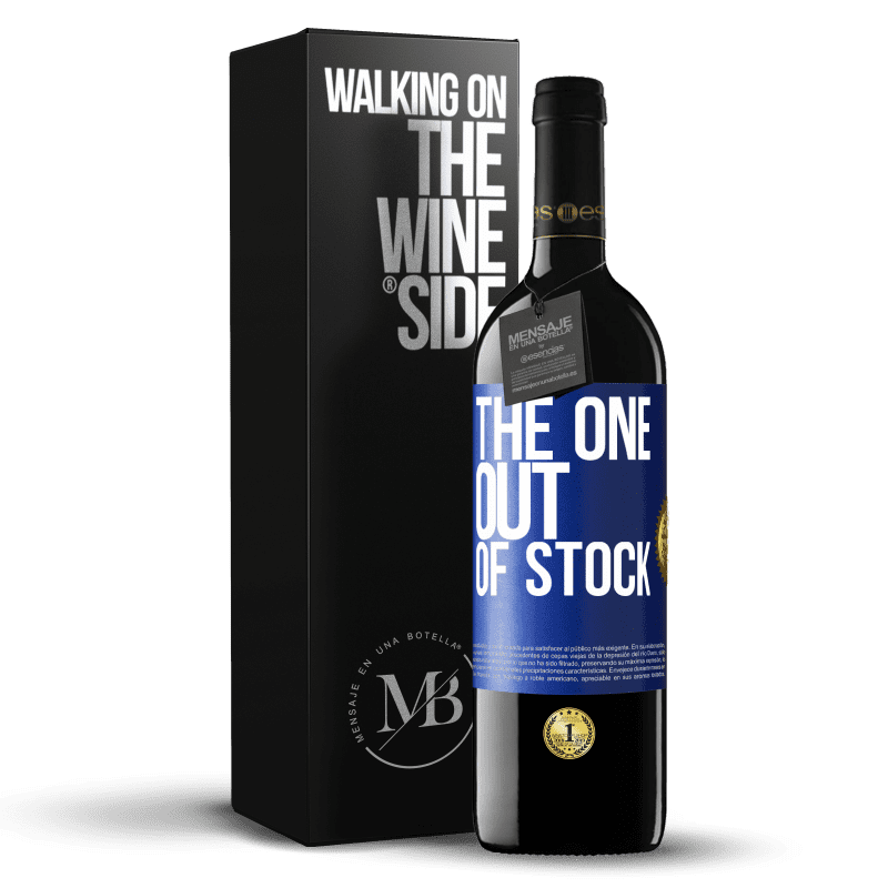 39,95 € Бесплатная доставка | Красное вино Издание RED MBE Бронировать The one out of stock Синяя метка. Настраиваемая этикетка Бронировать 12 Месяцы Урожай 2016 Tempranillo