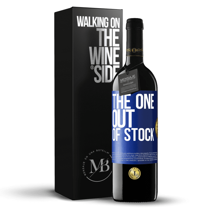 39,95 € Free Shipping | Red Wine RED Edition MBE Reserve The one out of stock Blue Label. Customizable label Reserve 12 Months Harvest 2014 Tempranillo