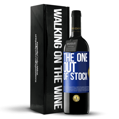 «The one out of stock» Édition RED Crianza 6 Mois
