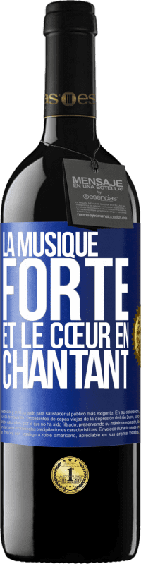 39,95 € Envoi gratuit | Vin rouge Édition RED MBE Réserve La musique forte et le cœur en chantant Étiquette Bleue. Étiquette personnalisable Réserve 12 Mois Récolte 2016 Tempranillo