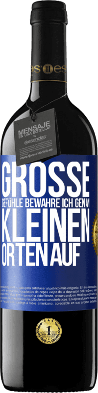 «Große Gefühle bewahre ich gen an kleinen Orten auf» RED Ausgabe MBE Reserve