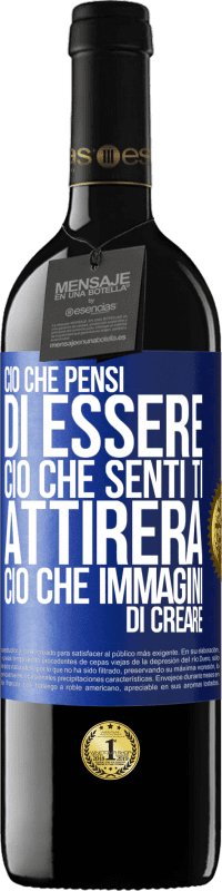 39,95 € | Vino rosso Edizione RED MBE Riserva Ciò che pensi di essere, ciò che senti ti attirerà, ciò che immagini di creare Etichetta Blu. Etichetta personalizzabile Riserva 12 Mesi Raccogliere 2015 Tempranillo