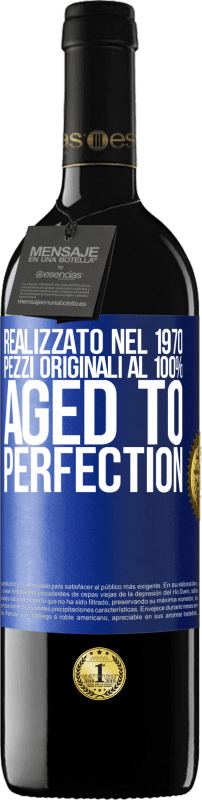 39,95 € | Vino rosso Edizione RED MBE Riserva Realizzato nel 1970, pezzi originali al 100%. Aged to perfection Etichetta Blu. Etichetta personalizzabile Riserva 12 Mesi Raccogliere 2015 Tempranillo