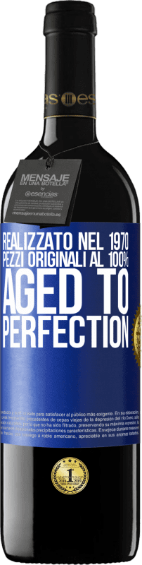 39,95 € Spedizione Gratuita | Vino rosso Edizione RED MBE Riserva Realizzato nel 1970, pezzi originali al 100%. Aged to perfection Etichetta Blu. Etichetta personalizzabile Riserva 12 Mesi Raccogliere 2016 Tempranillo