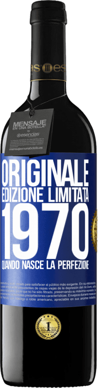 39,95 € | Vino rosso Edizione RED MBE Riserva Originale. Edizione Limitata. 1970. Quando nasce la perfezione Etichetta Blu. Etichetta personalizzabile Riserva 12 Mesi Raccogliere 2015 Tempranillo