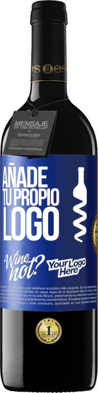 39,95 € | Vino Tinto Edición RED MBE Reserva Añade tu propio logo Etiqueta Azul. Etiqueta personalizable Reserva 12 Meses Cosecha 2015 Tempranillo