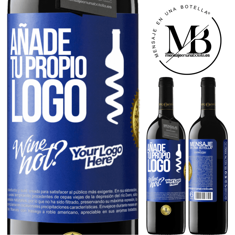 39,95 € Envío gratis | Vino Tinto Edición RED MBE Reserva Añade tu propio logo Etiqueta Azul. Etiqueta personalizable Reserva 12 Meses Cosecha 2015 Tempranillo