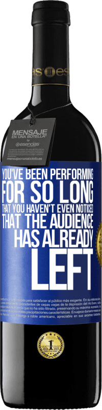 «You've been performing for so long that you haven't even noticed that the audience has already left» RED Edition MBE Reserve