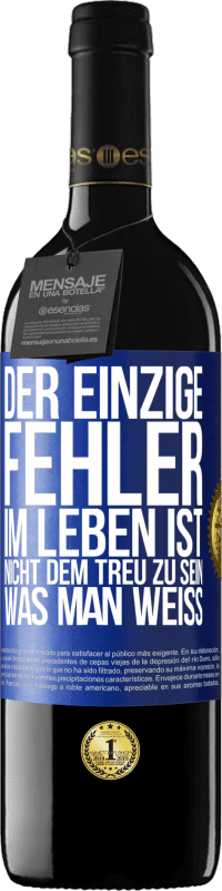 «Der einzige Fehler im Leben ist, nicht dem treu zu sein, was man weiß» RED Ausgabe MBE Reserve