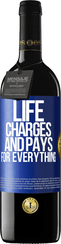 Free Shipping | Red Wine RED Edition MBE Reserve Life charges and pays for everything Blue Label. Customizable label Reserve 12 Months Harvest 2014 Tempranillo