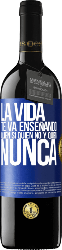 «La vida te va enseñando quién sí, quién no y quién nunca» Edición RED MBE Reserva