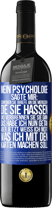 «Mein Psychologe sagte mir: Schreiben Sie Briefe an die Menschen, die Sie hassen, und verbrennen Sie sie dann. Das habe ich nun g» RED Ausgabe MBE Reserve