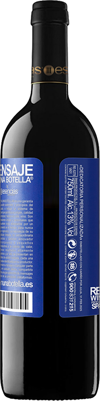 39,95 € | Vinho tinto Edição RED MBE Reserva Não temos Wifi, mas há vinho, o que facilita a comunicação Etiqueta Azul. Etiqueta personalizável Reserva 12 Meses Colheita 2016 Tempranillo