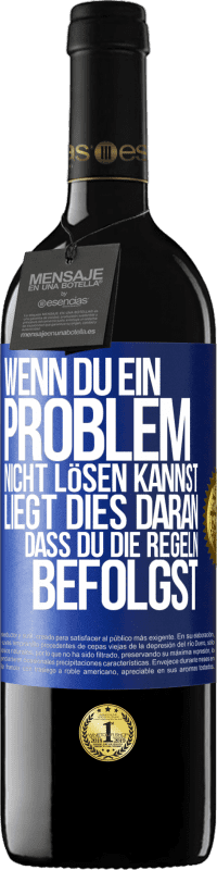 Kostenloser Versand | Rotwein RED Ausgabe MBE Reserve Wenn du ein Problem nicht lösen kannst, liegt dies daran, dass du die Regeln befolgst Blaue Markierung. Anpassbares Etikett Reserve 12 Monate Ernte 2014 Tempranillo