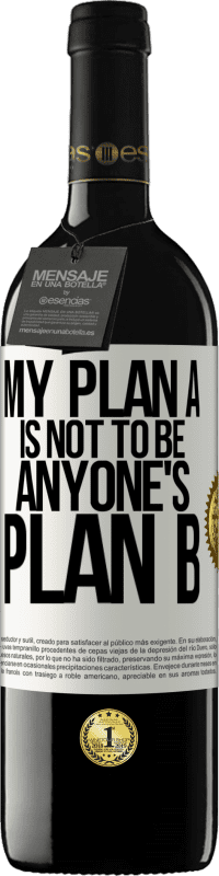 «My plan A is not to be anyone's plan B» RED Edition MBE Reserve
