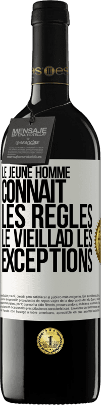 39,95 € Envoi gratuit | Vin rouge Édition RED MBE Réserve Le jeune homme connaît les règles, le vieillad les exceptions Étiquette Blanche. Étiquette personnalisable Réserve 12 Mois Récolte 2016 Tempranillo