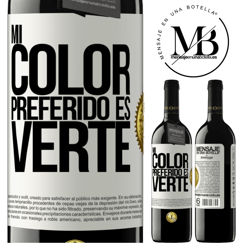 24,95 € Free Shipping | Red Wine RED Edition Crianza 6 Months Mi color preferido es: verte White Label. Customizable label Aging in oak barrels 6 Months Harvest 2019 Tempranillo