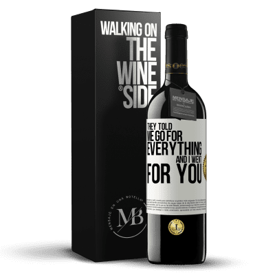 «They told me go for everything and I went for you» RED Edition MBE Reserve