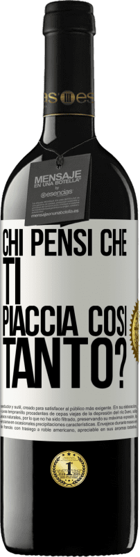 Spedizione Gratuita | Vino rosso Edizione RED MBE Riserva chi pensi che ti piaccia così tanto? Etichetta Bianca. Etichetta personalizzabile Riserva 12 Mesi Raccogliere 2014 Tempranillo